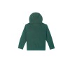 Donkergroene fleece hoodie met smiley - Gabriel dark green 